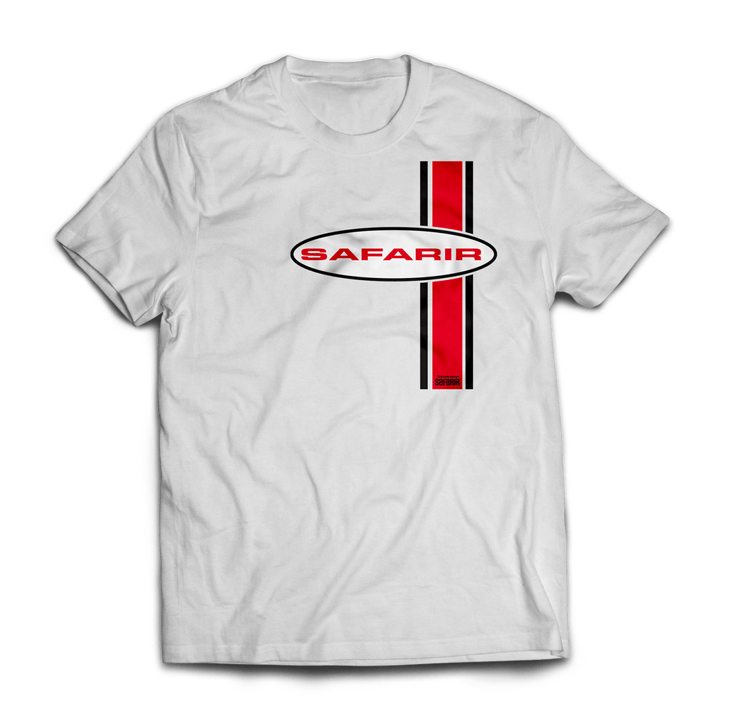 T-shirt logo vintage SAF bande rouge - Homme